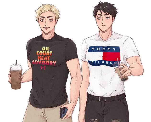 volleyboys in cursed shirts
